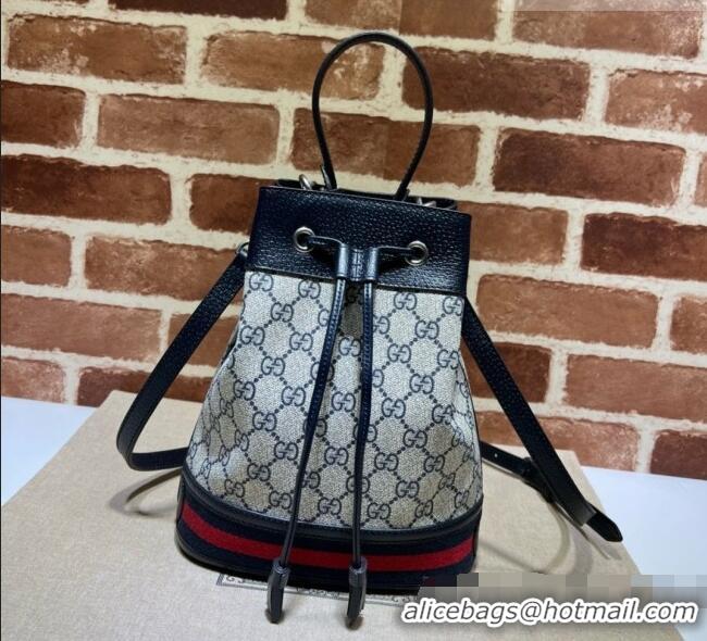 Famous Brand Gucci GG Ophidia Small Bucket Bag 550621 Blue 2026