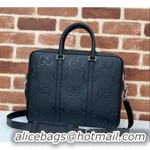 Buy Cheap Gucci Gucci Jumbo GG Medium Briefcase in Black Calfskin 792264 2026