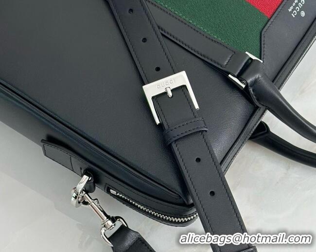 Free Shipping Discount Gucci Calfskin Briefcase A0007X Black 2026
