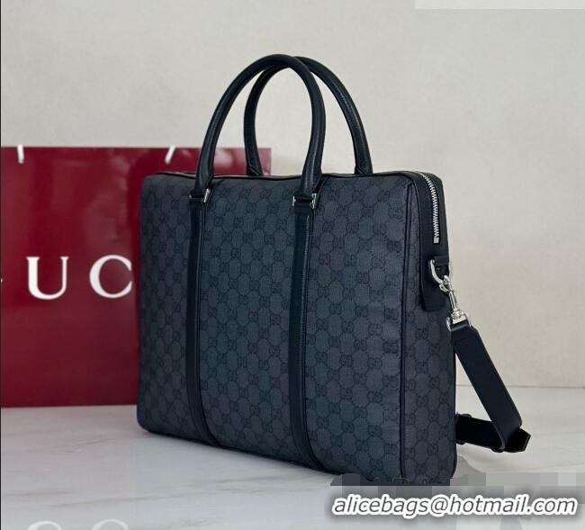 Top Quality Gucci GG Briefcase A0007X Black 2026