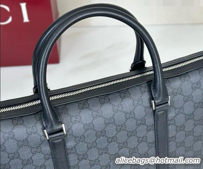 Top Quality Gucci GG Briefcase A0007X Black 2026