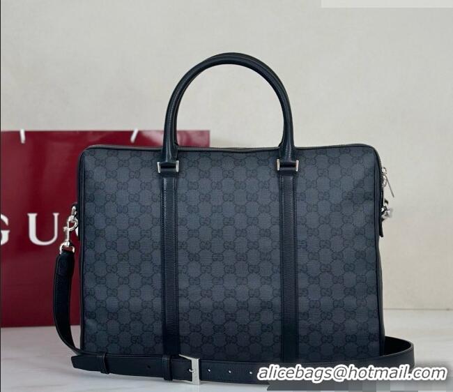 Top Quality Gucci GG Briefcase A0007X Black 2026