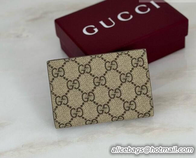 Top Design Gucci Bi-color GG Marmont Small Wallet 772738 Coffee/Grey 2026