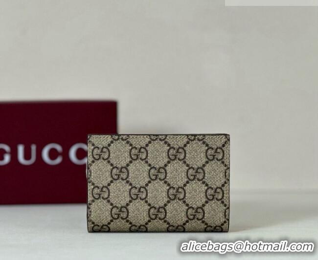 Best Price Gucci Bi-color GG Marmont Small Wallet 772738 Coffee/Pink 2026
