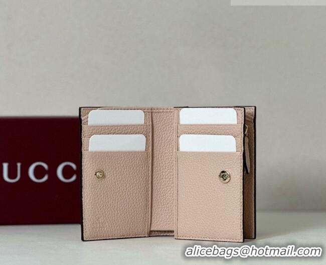 Best Price Gucci Bi-color GG Marmont Small Wallet 772738 Coffee/Pink 2026