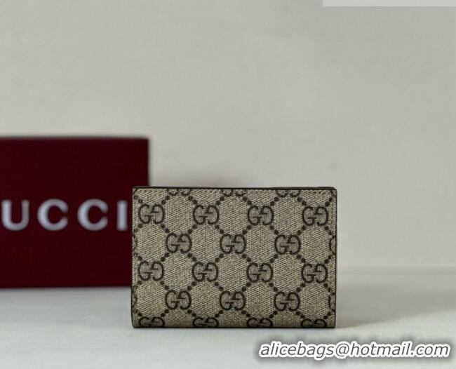 Discount Gucci Bi-color GG Marmont Small Wallet 772738 Coffee/Yellow 2026