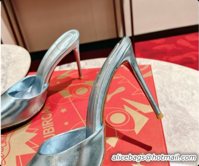 Unique Style Christian Louboutin Leather Miss Z Mule 10cm Heel Blue 6073185 2026