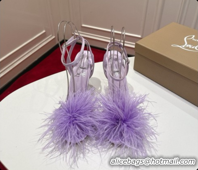 Good Looking Christian Louboutin Miss Z Plumes Sandals CL080149 Purple 2026