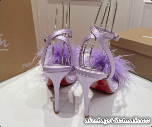 Good Looking Christian Louboutin Miss Z Plumes Sandals CL080149 Purple 2026