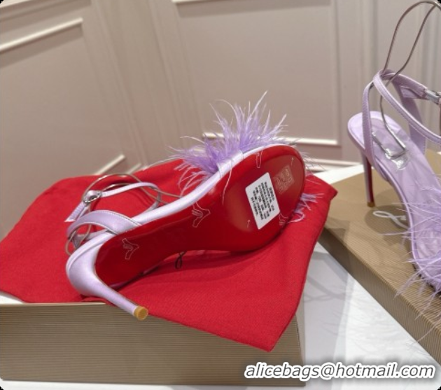 Good Looking Christian Louboutin Miss Z Plumes Sandals CL080149 Purple 2026