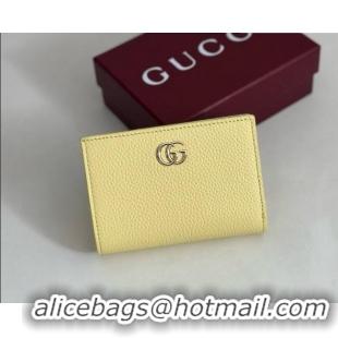 Promotional Gucci Bi-color GG Marmont Small Wallet 772738 Yellow 2026