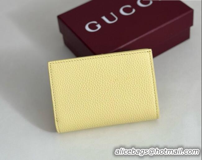 Promotional Gucci Bi-color GG Marmont Small Wallet 772738 Yellow 2026