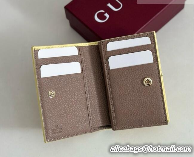 Promotional Gucci Bi-color GG Marmont Small Wallet 772738 Yellow 2026