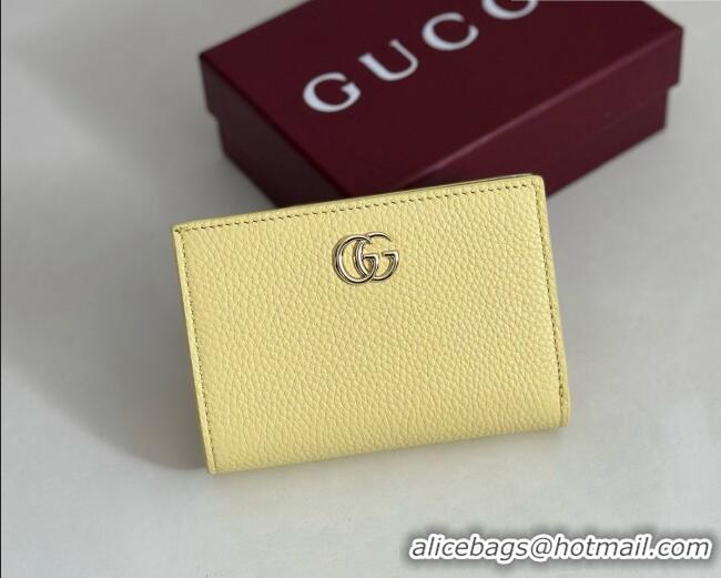 Promotional Gucci Bi-color GG Marmont Small Wallet 772738 Yellow 2026