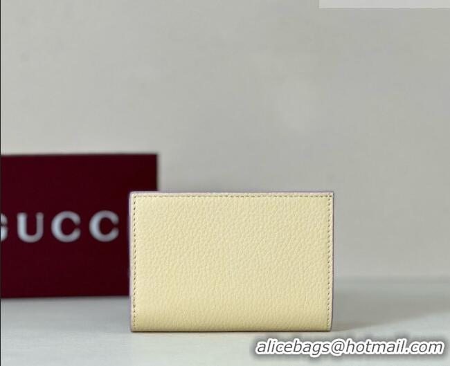 Grade Design Gucci Bi-color GG Marmont Small Wallet 772738 Yellow/Purple 2026