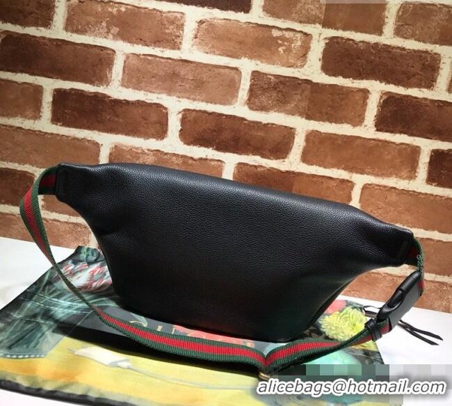 Best Quality Gucci Print Calfskin Belt Bag 493869 Black 2026