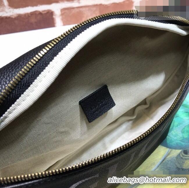 Best Quality Gucci Print Calfskin Belt Bag 493869 Black 2026