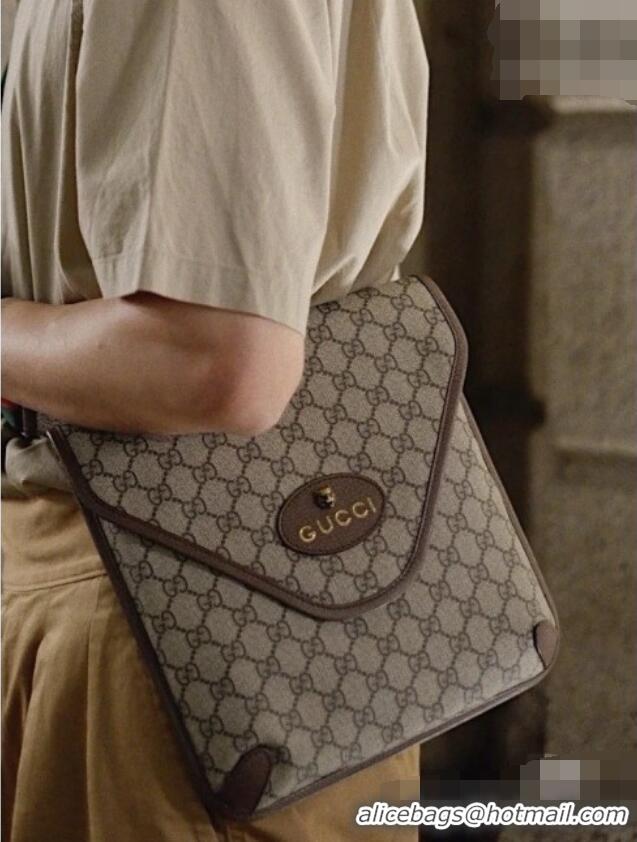 Cheapest Gucci Neo Vintage Medium GG Supreme Messenger Bag 598604 Coffee 2026