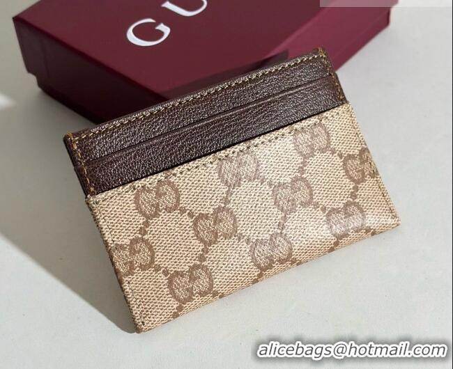 Top Grade Gucci Essence Classic Card Case A002F2 GG/Coffee 2026