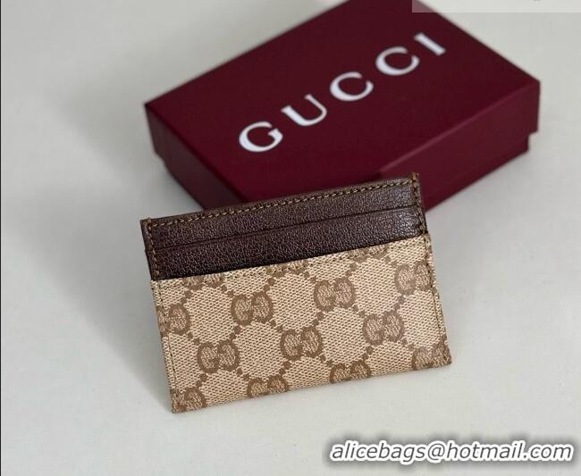 Top Grade Gucci Essence Classic Card Case A002F2 GG/Coffee 2026
