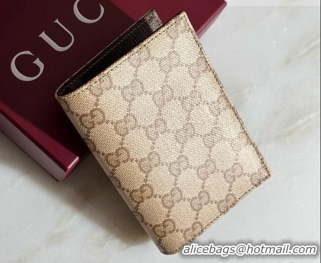 Top Design Gucci Essence Classic Passport Case 876432 Sand 2026