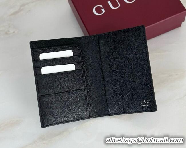 Famous Brand Gucci Essence Classic Passport Case 876432 Black 2026