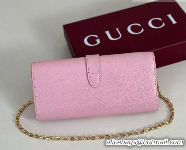 Trendy Design Gucci Jackie Wallet on Chain in Pink Grainy Leather 867165 2026
