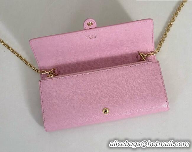Trendy Design Gucci Jackie Wallet on Chain in Pink Grainy Leather 867165 2026