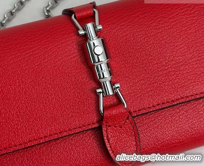 Buy Cheapest Gucci Jackie Wallet on Chain in Red Grainy Leather 867165 2026