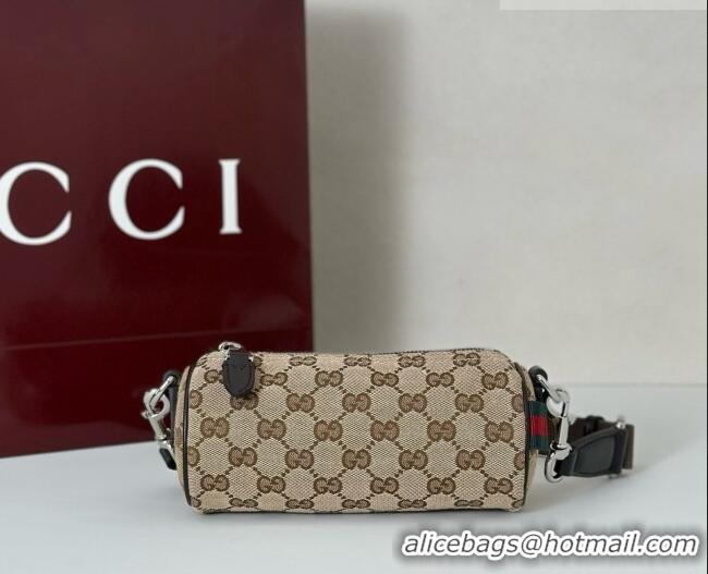 Top Quality Gucci GG Canvas Mini Cylinder Bag 834269 Sand 2026