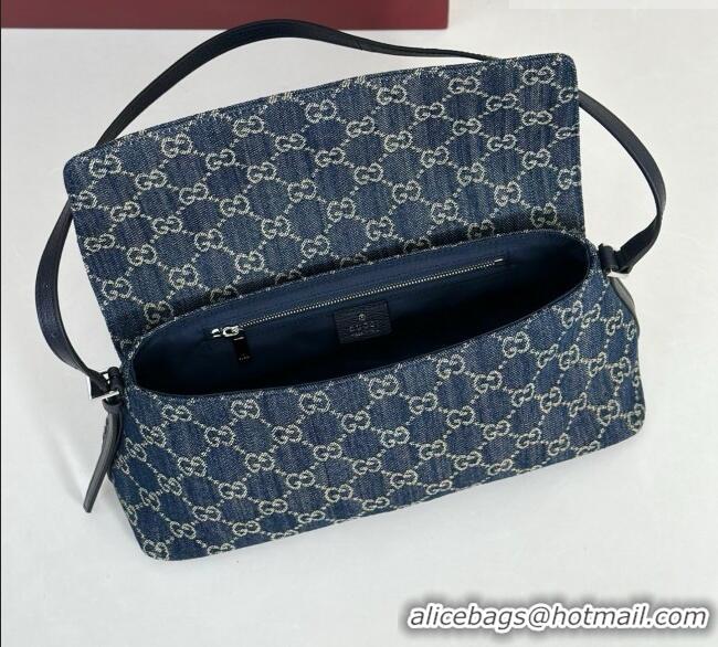 Unique Grade Gucci Madison Medium Shoulder Bag in GG Denim 874744 Blue 2026