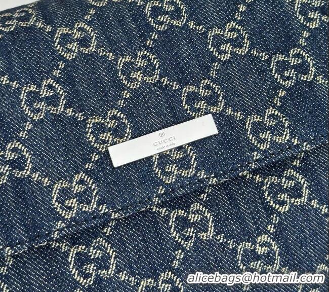 Unique Grade Gucci Madison Medium Shoulder Bag in GG Denim 874744 Blue 2026