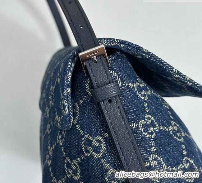 Unique Grade Gucci Madison Medium Shoulder Bag in GG Denim 874744 Blue 2026