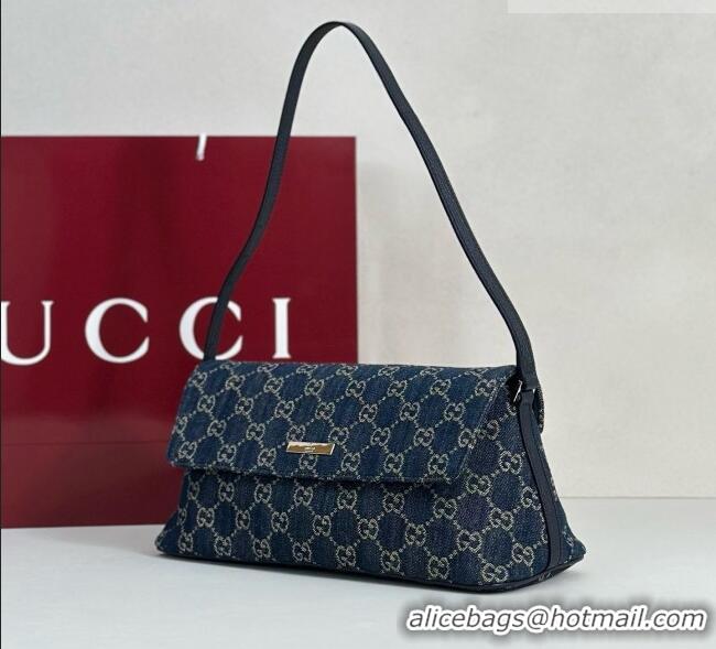 Unique Grade Gucci Madison Medium Shoulder Bag in GG Denim 874744 Blue 2026