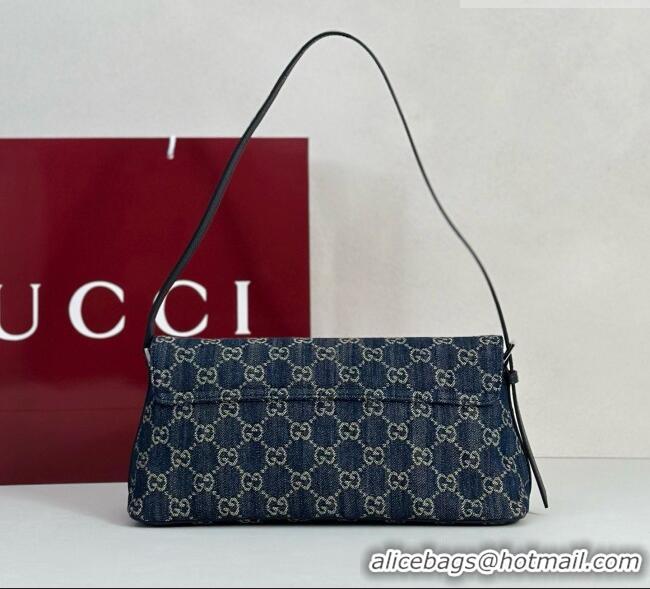 Unique Grade Gucci Madison Medium Shoulder Bag in GG Denim 874744 Blue 2026