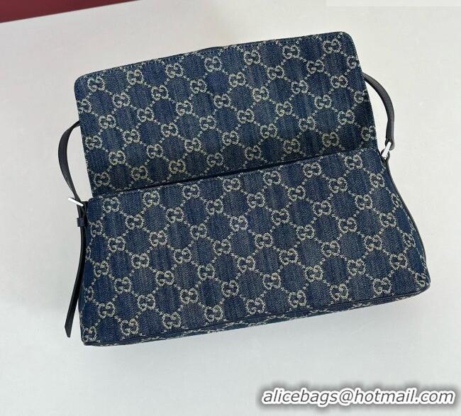 Unique Grade Gucci Madison Medium Shoulder Bag in GG Denim 874744 Blue 2026