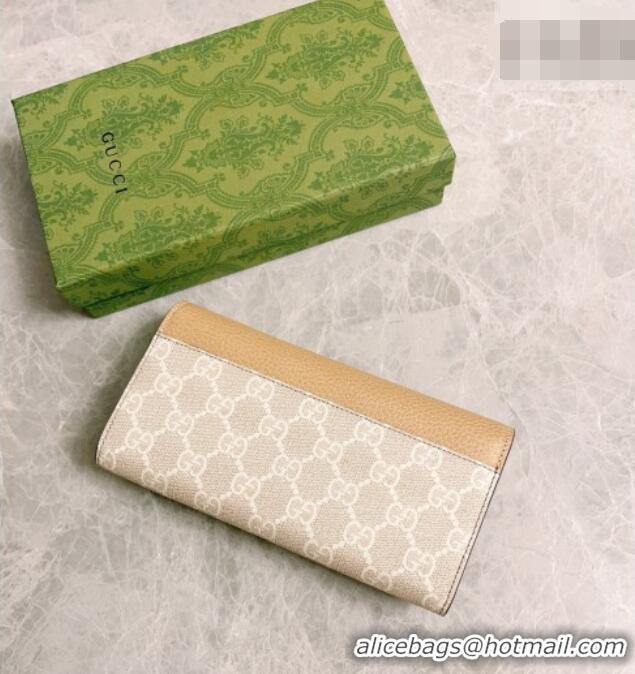 Top Quality Gucci Bi-color GG Marmont Continental Wallet 456116 Beige 2026