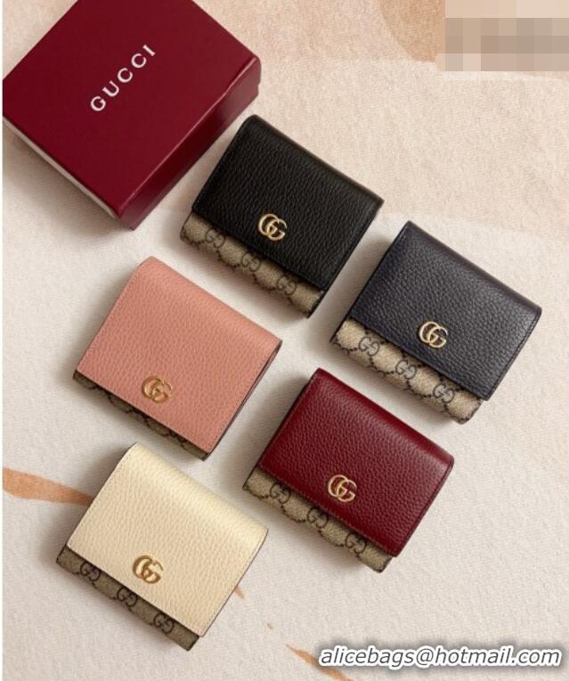 Reasonable Price Gucci Bi-color GG Wallet 598587 Burgundy 2026 