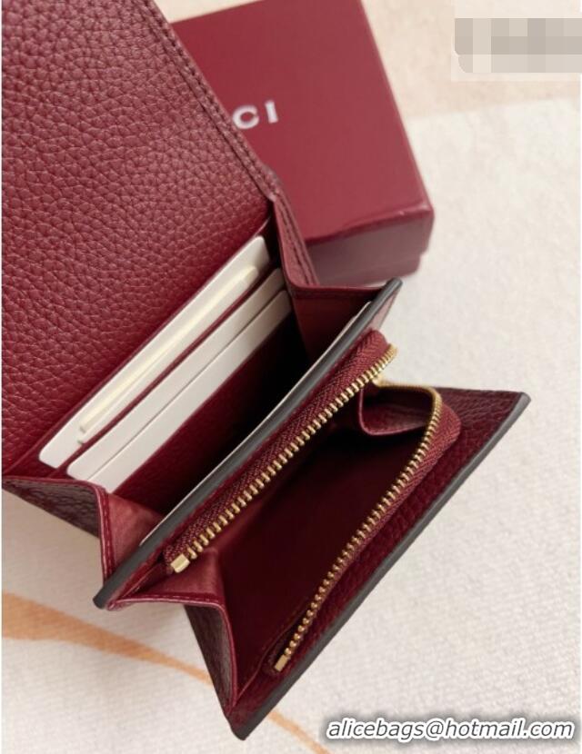 Reasonable Price Gucci Bi-color GG Wallet 598587 Burgundy 2026 