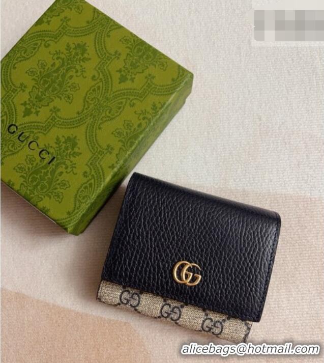 Luxury Classic Gucci Bi-color GG Wallet 598587 Navy Blue 2026 