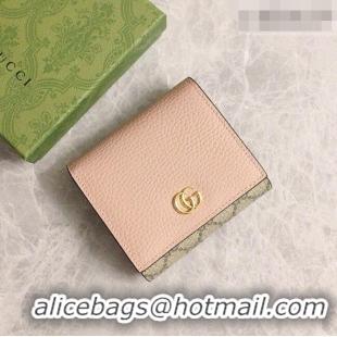 Luxury Gucci Bi-color GG Wallet 598587 Pink 2026
