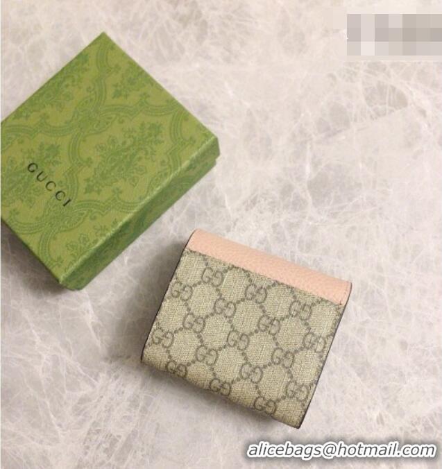 Luxury Gucci Bi-color GG Wallet 598587 Pink 2026