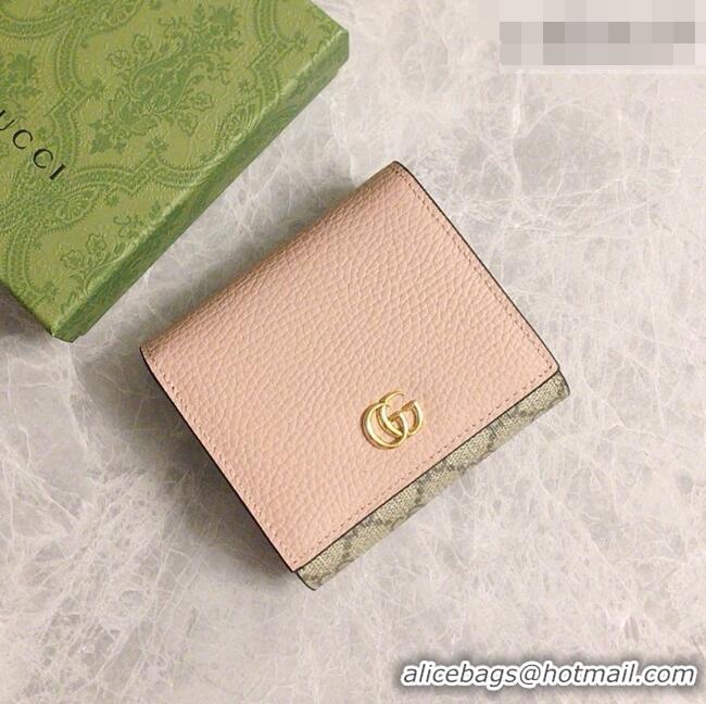 Luxury Gucci Bi-color GG Wallet 598587 Pink 2026