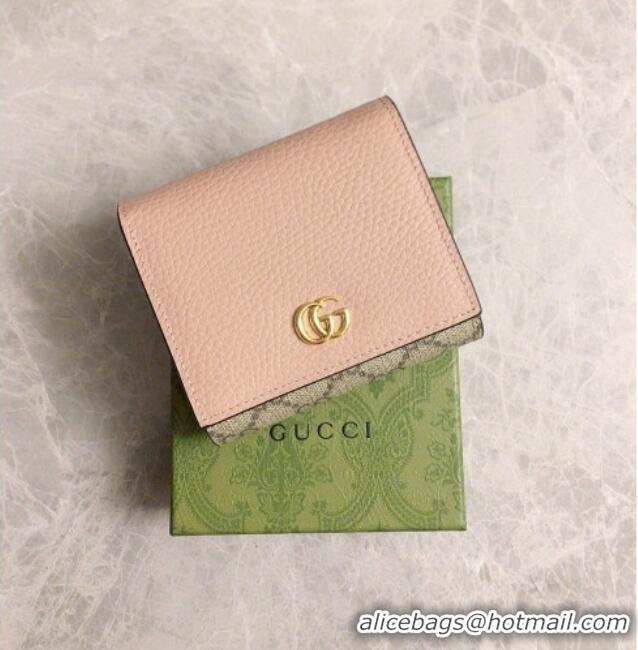 Luxury Gucci Bi-color GG Wallet 598587 Pink 2026