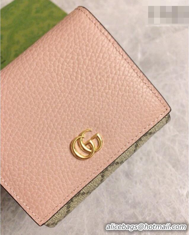Luxury Gucci Bi-color GG Wallet 598587 Pink 2026