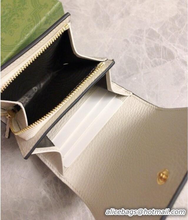 Buy Luxury Gucci Bi-color GG Wallet 598587 White 2026