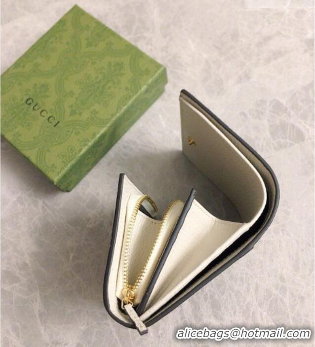 Buy Luxury Gucci Bi-color GG Wallet 598587 White 2026