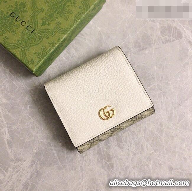 Buy Luxury Gucci Bi-color GG Wallet 598587 White 2026