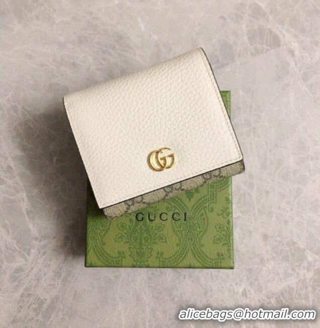 Buy Luxury Gucci Bi-color GG Wallet 598587 White 2026