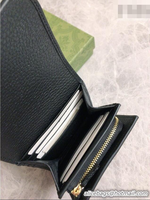 Sumptuous Gucci Bi-color GG Wallet 598587 Black 2026 
